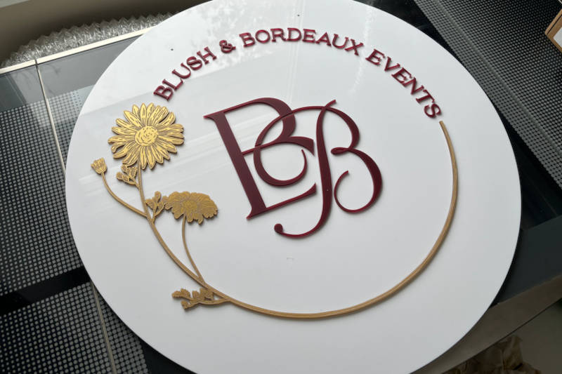 custom made acrylic business name